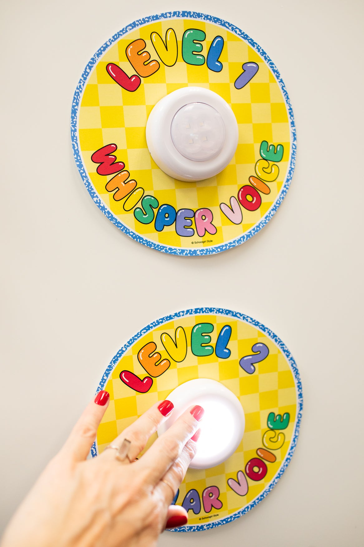 Printable Bright Rainbow Voice Level Set | School Days