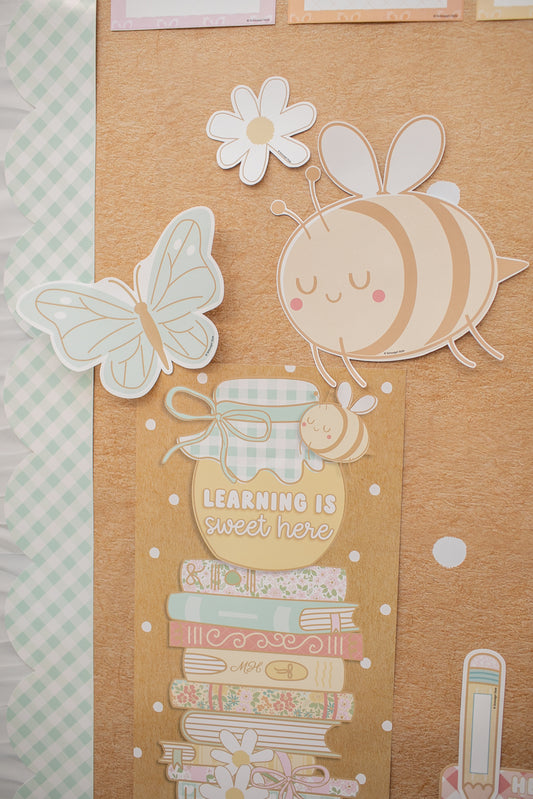 Learning Is Sweet Here Book Stack Calming Statement Piece | Miss Honey's Cottage Classroom