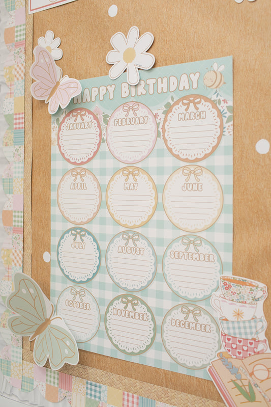 Calming Birthday Chart | Miss Honey's Cottage Classroom