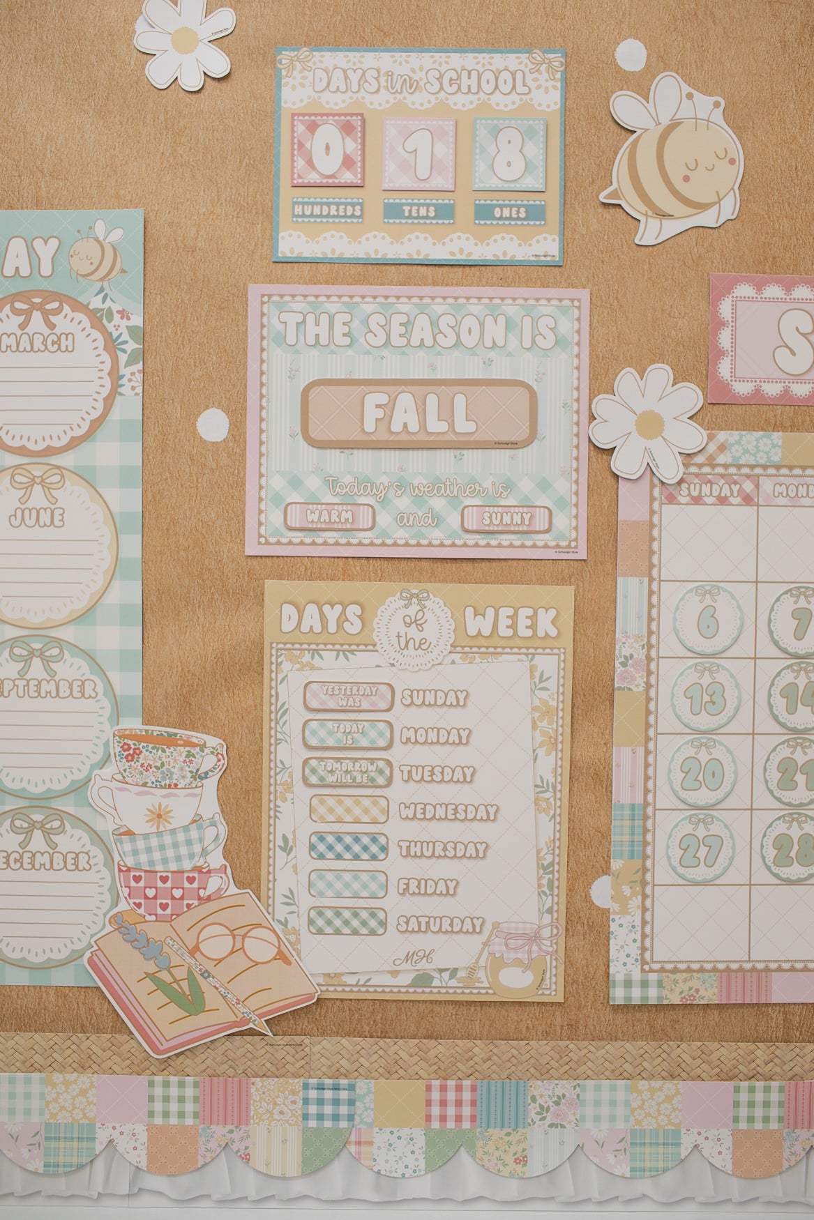 Calming Calendar Bulletin Board Set  | Miss Honey's Cottage Classroom