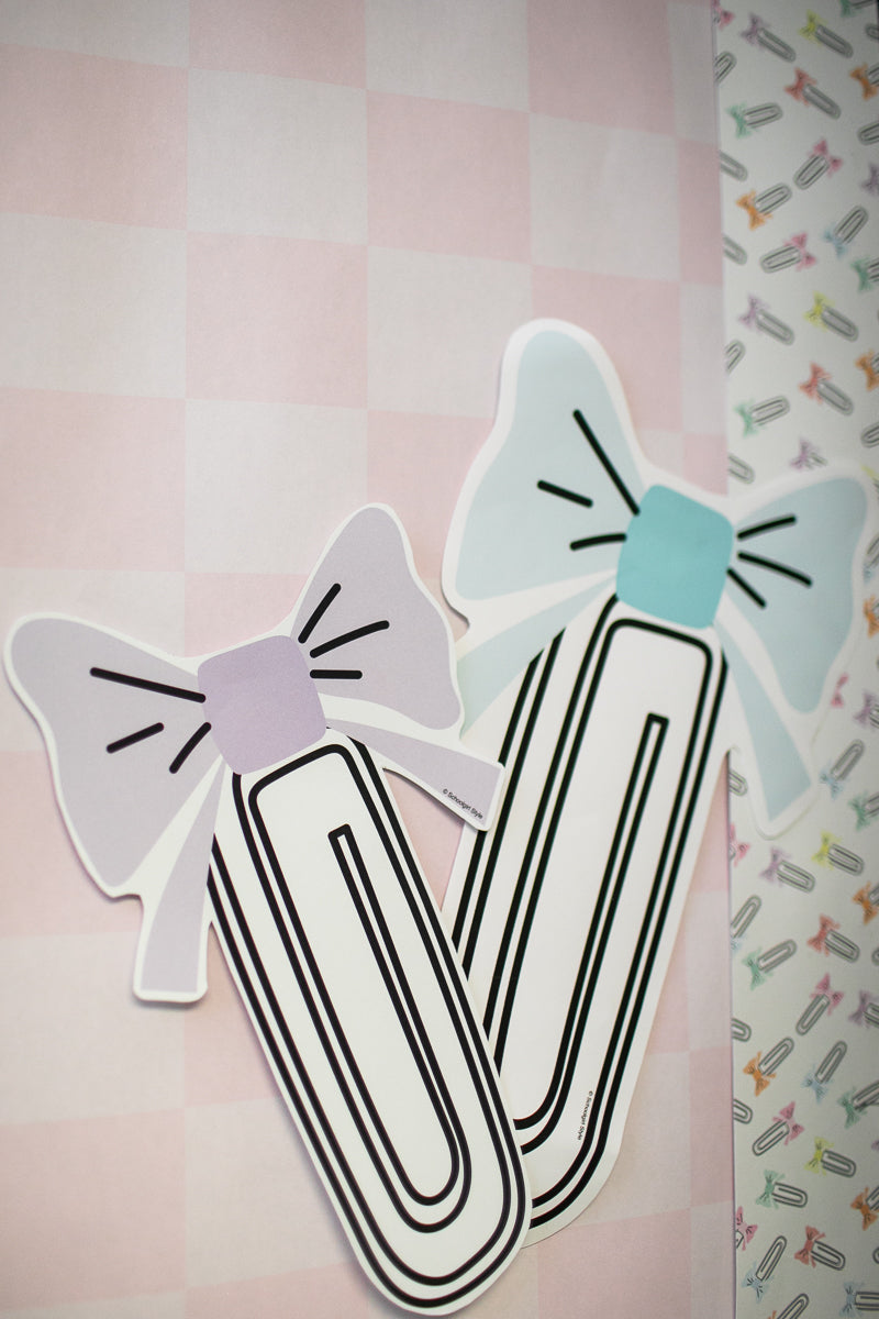 Saved By The Pastel UCUT Bow Paperclip Cutouts