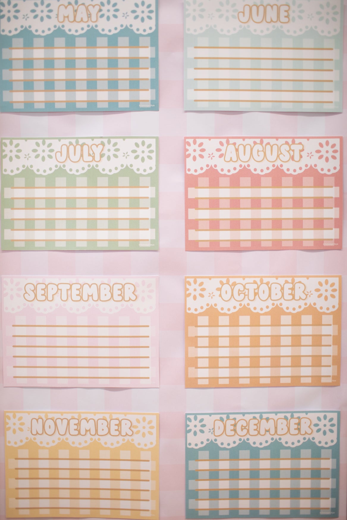 Printable Calming Editable Birthday Bulletin Board Set | Miss Honey's Cottage Classroom