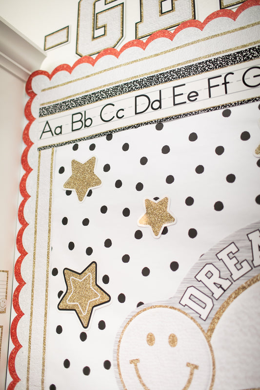 School Spirit Alphabet Line Bulletin Board Set