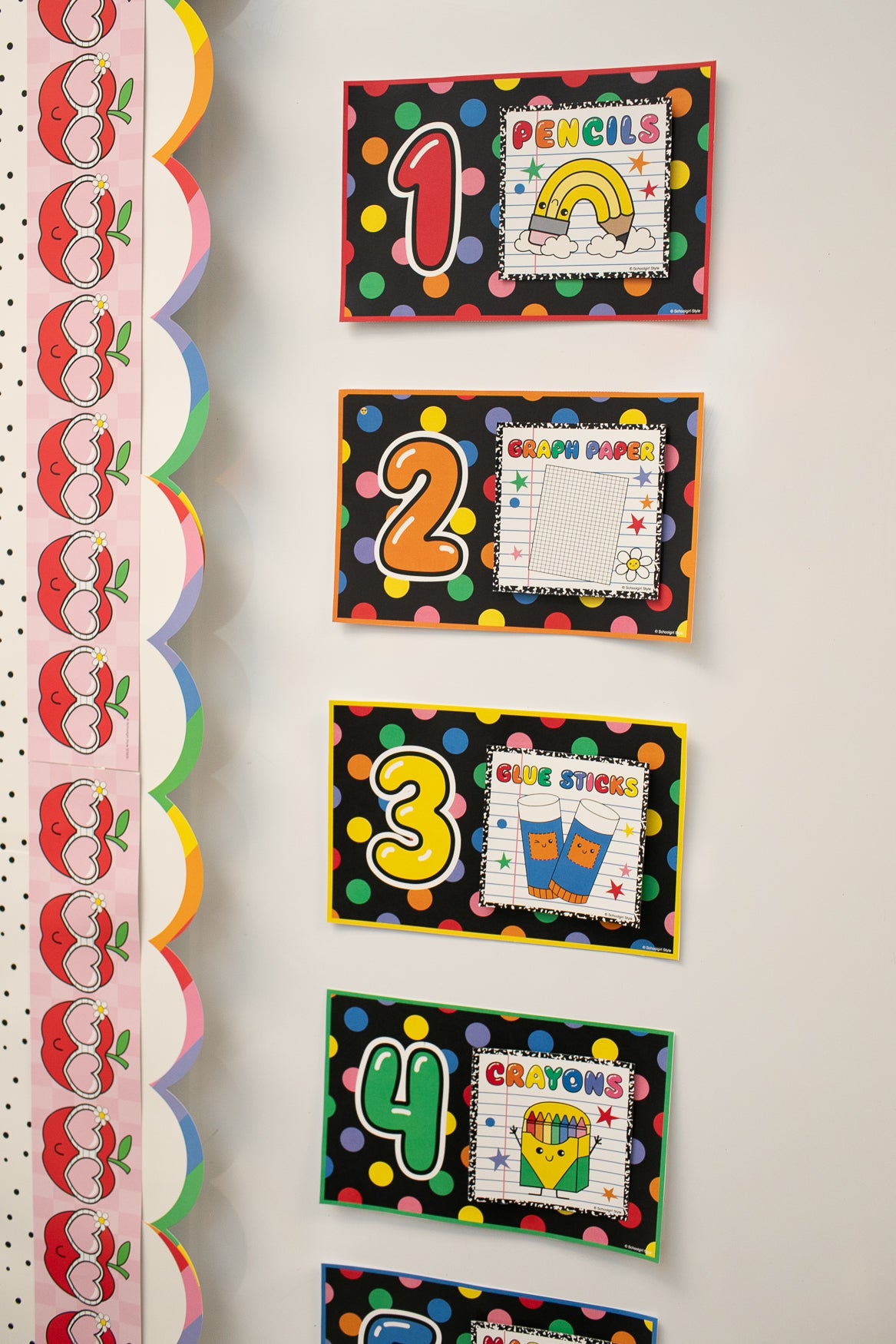 Printable Bright Rainbow Visual Supplies | School Days