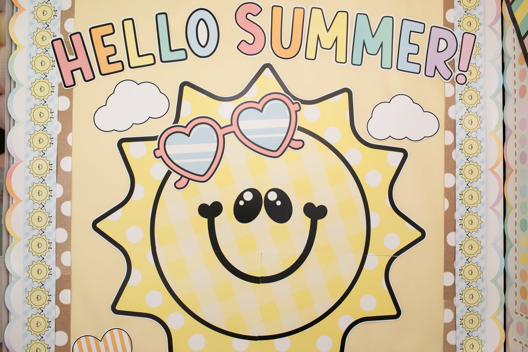 Hello Summer Bulletin Board Set | A Year In Pastel