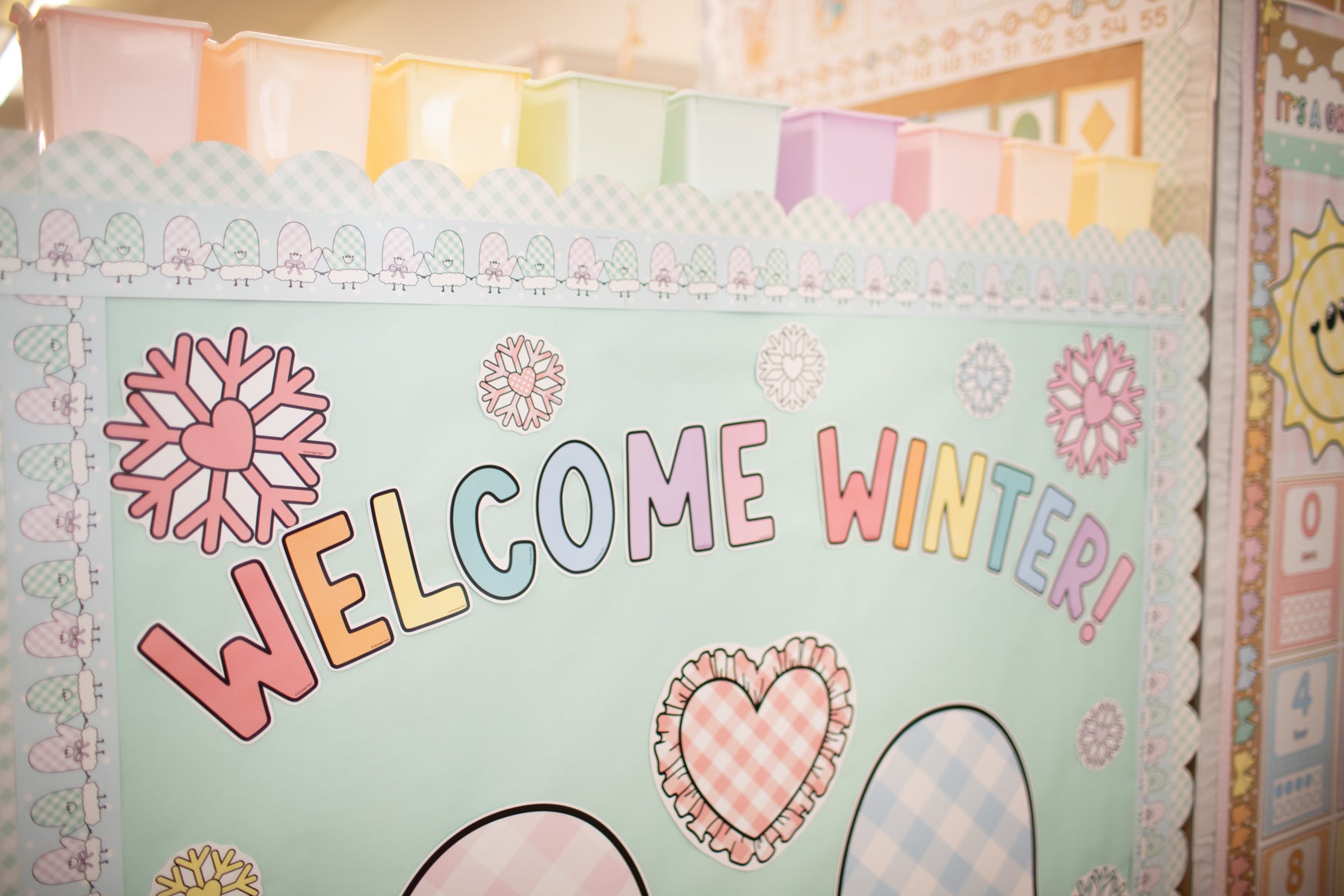 Welcome Winter Bulletin Board Set | A Year In Pastel