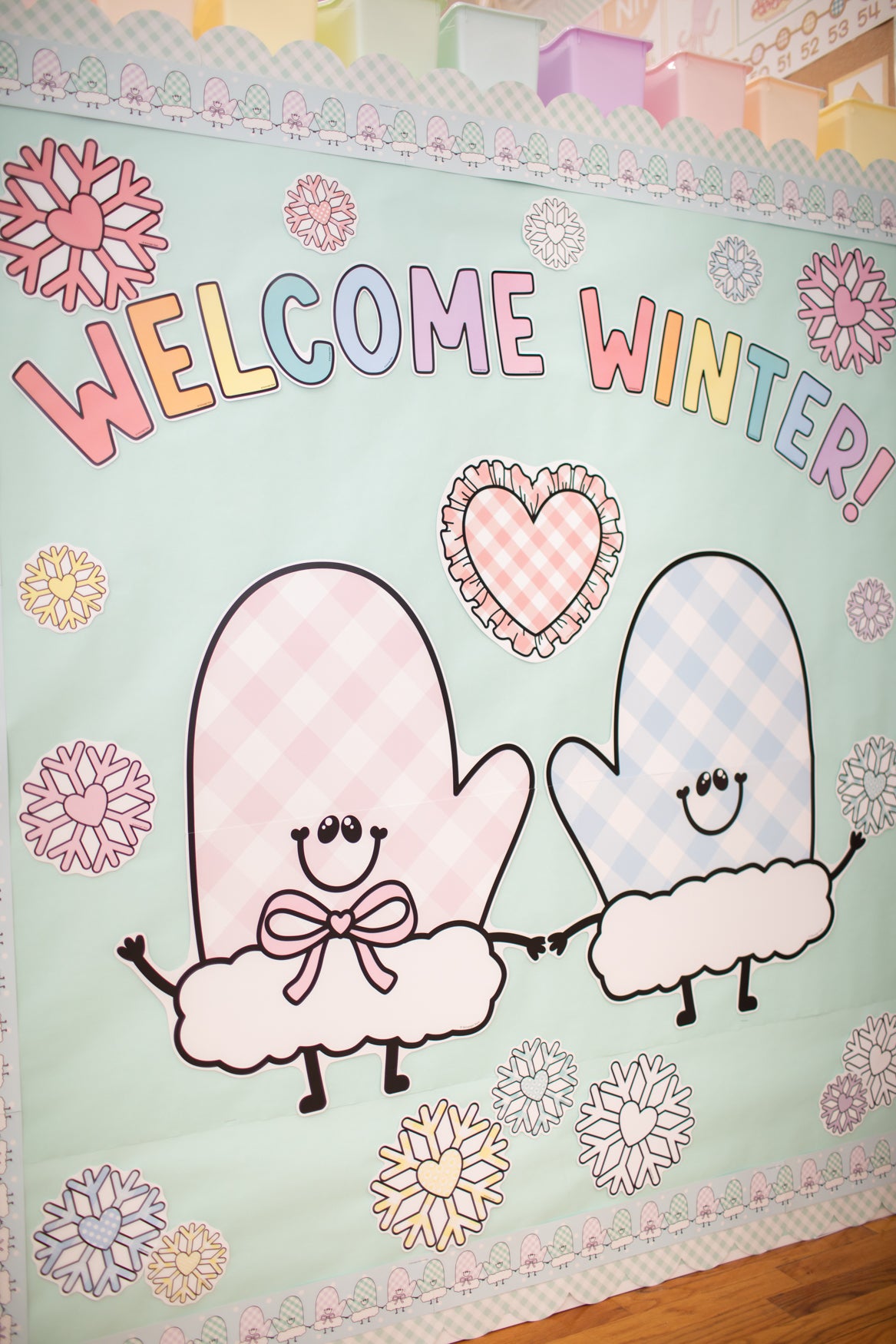 Welcome Winter Bulletin Board Set | A Year In Pastel