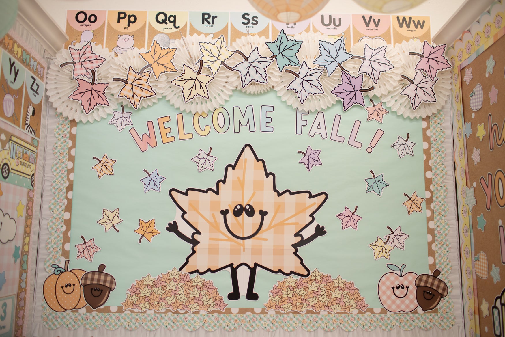 Welcome Fall Bulletin Board Set | A Year In Pastel