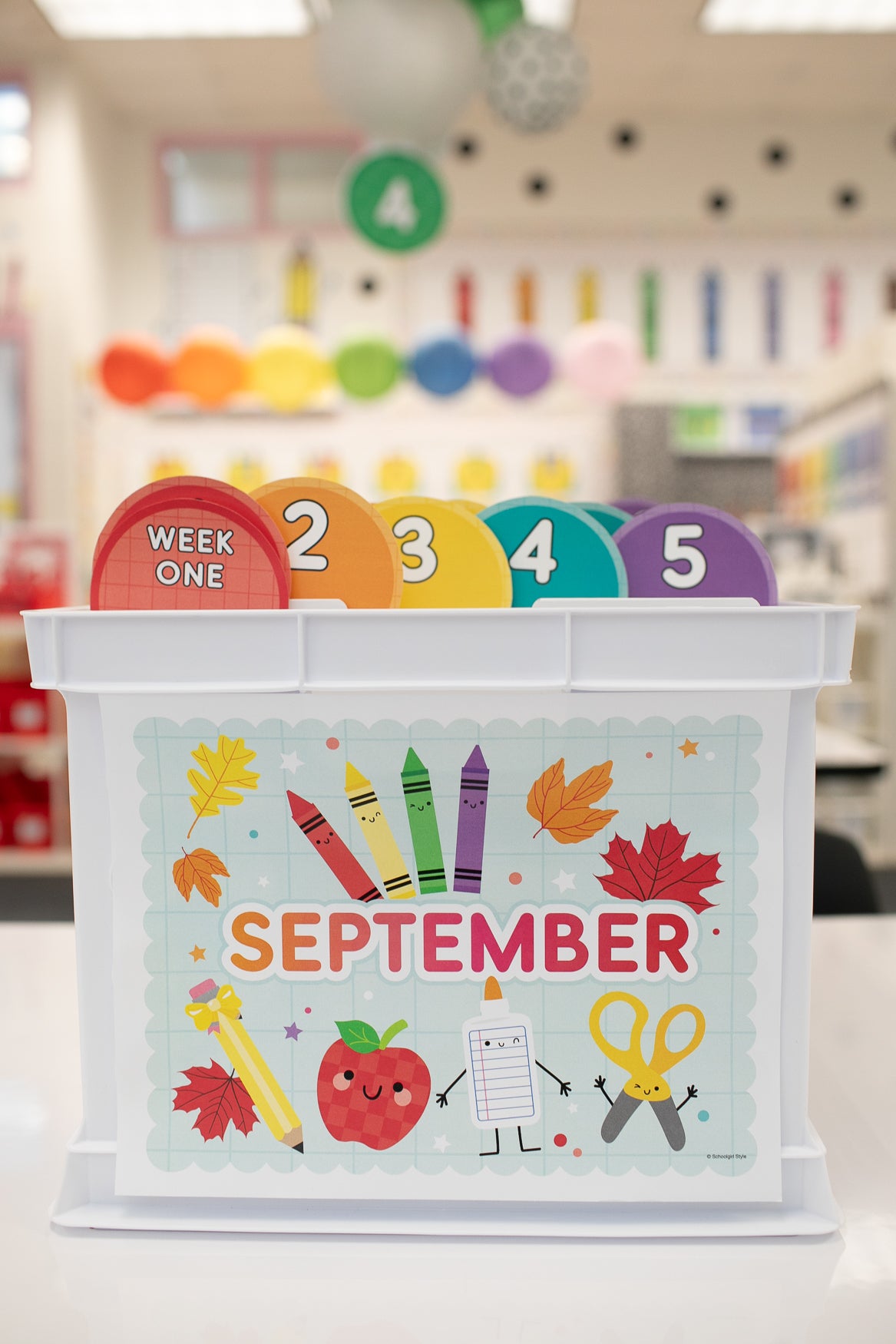 September Bin Organization Labels