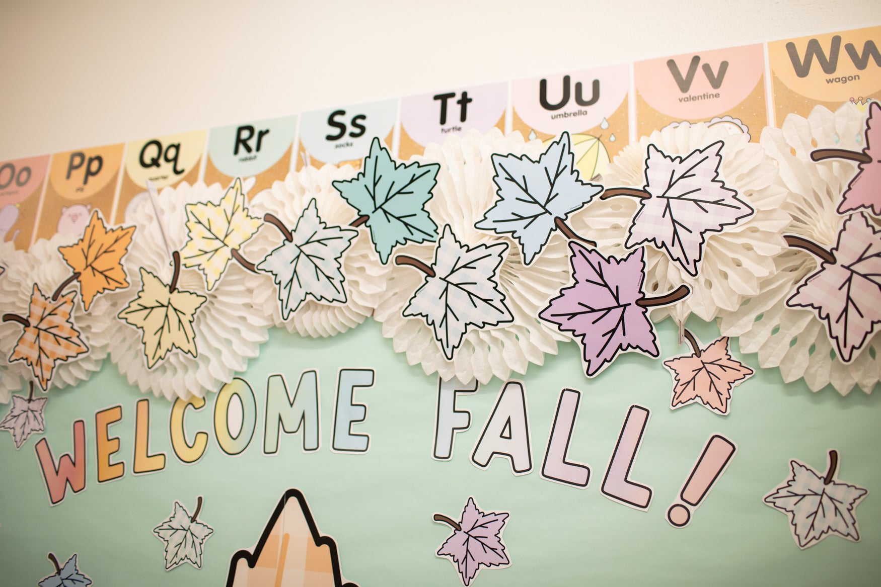 Welcome Fall Bulletin Board Set | A Year In Pastel