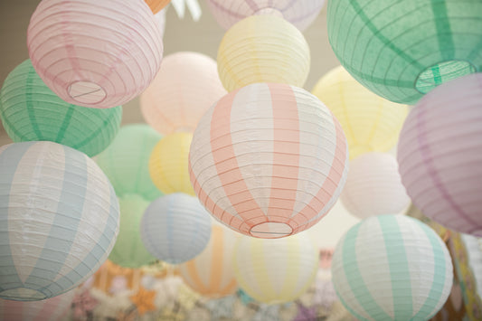 Striped Pastel Lantern 7 Pack | A Year In Pastel