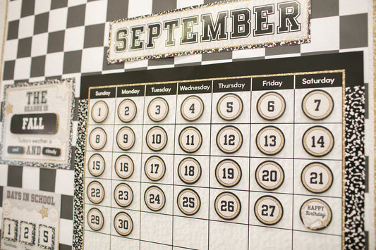 School Spirit Calendar Bulletin Board Set