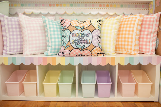 Pastel Classroom Book Bins Set of 12 | Plastic Library Storage Organizer for Teachers