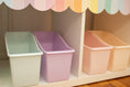 Load image into Gallery viewer, Pastel Classroom Book Bins Set of 12 | Plastic Library Storage Organizer for Teachers
