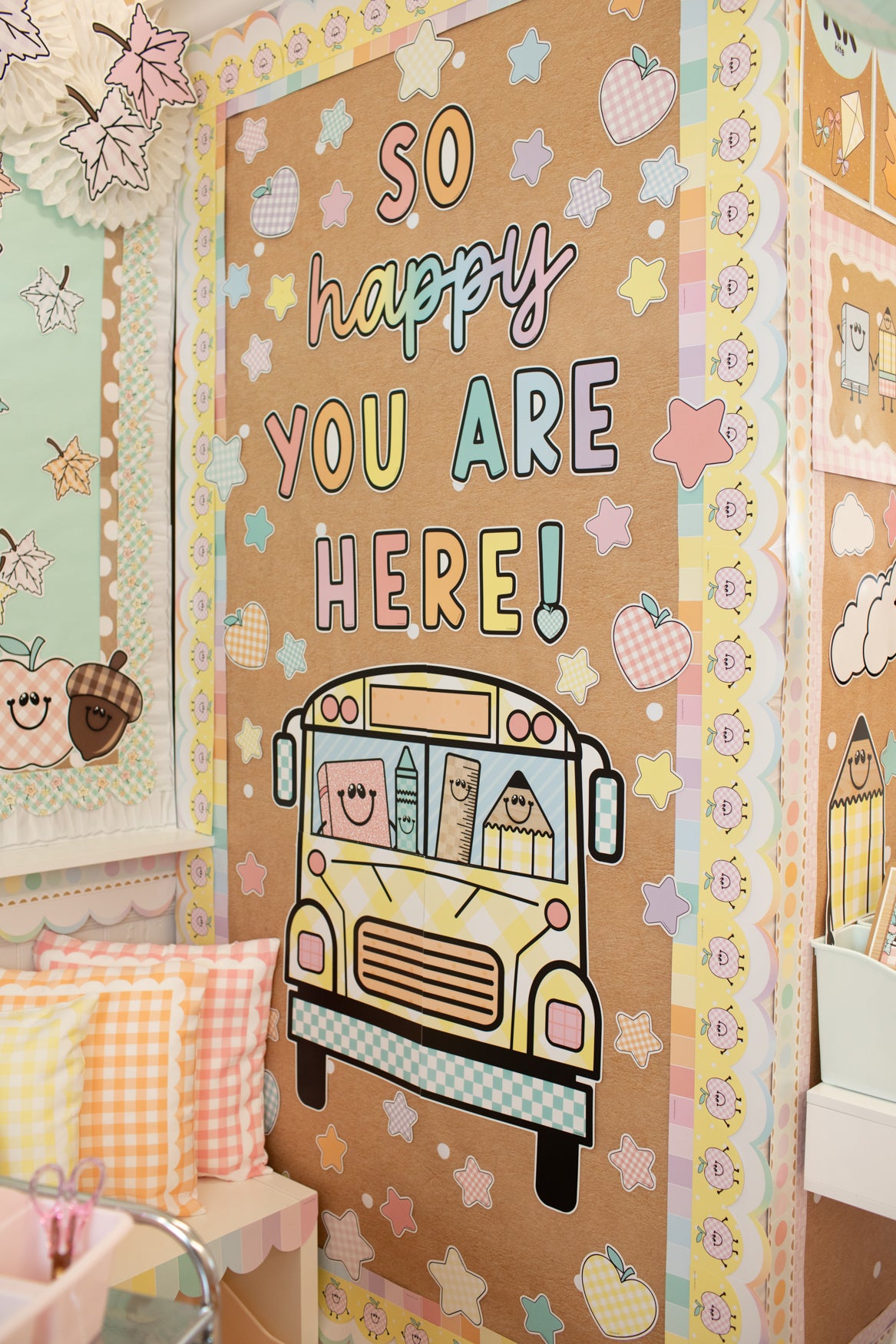 So Happy You Are Here Door Decor | A Year In Pastel