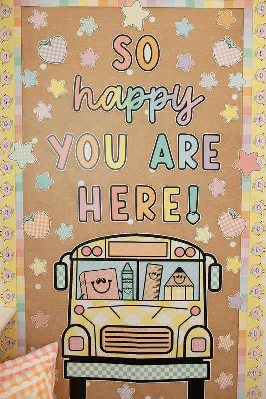 So Happy You Are Here Door Decor | A Year In Pastel