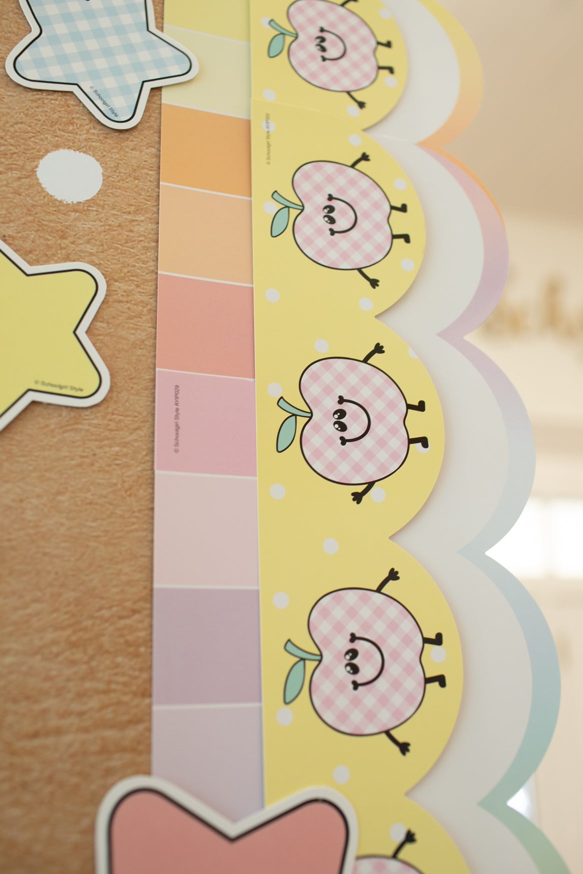 Apple Patch Cuties Bulletin Board Border | A Year In Pastel