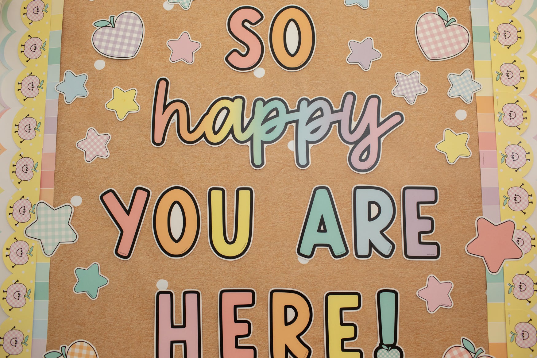 So Happy You Are Here Door Decor | A Year In Pastel