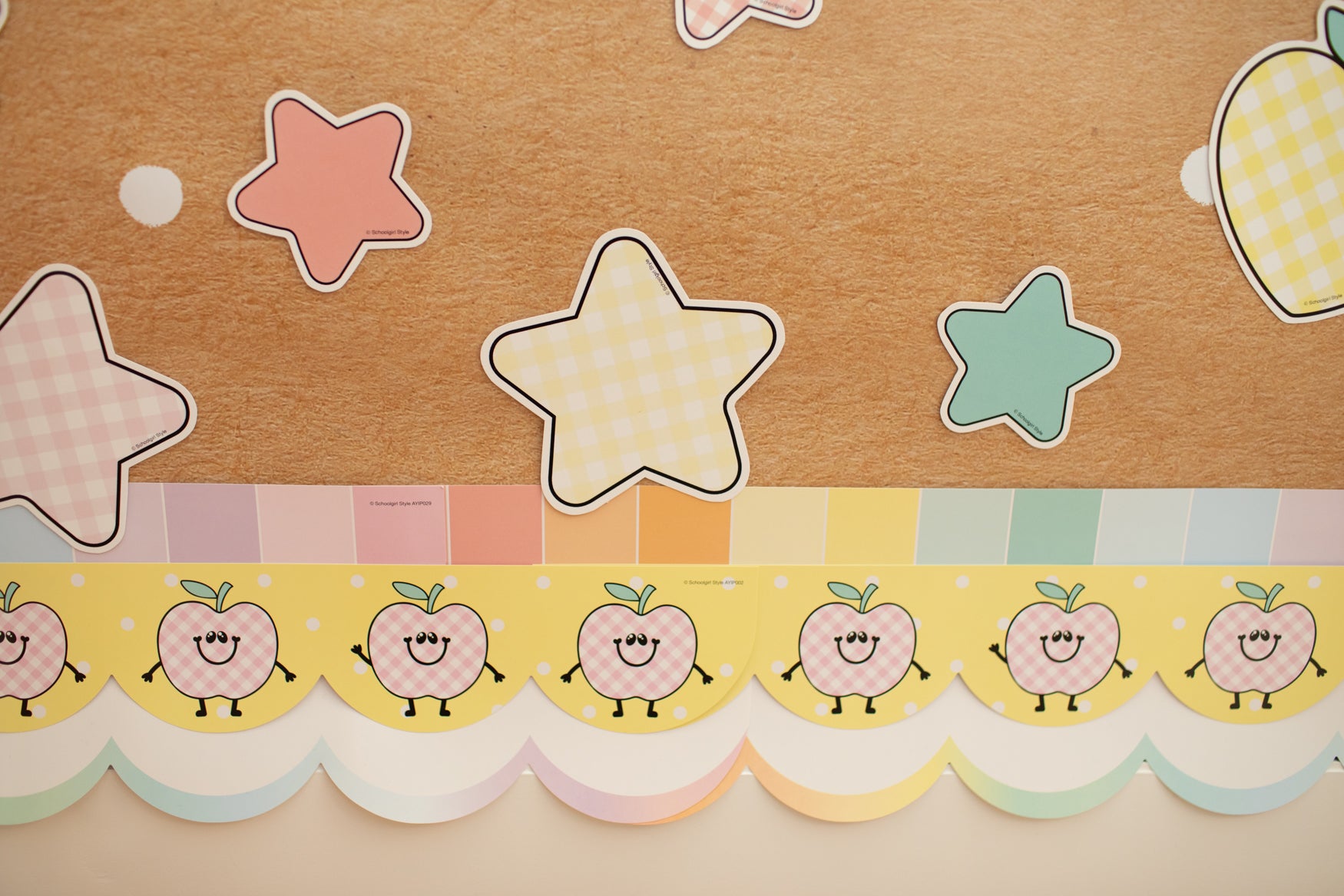 Apple Patch Cuties Bulletin Board Border | A Year In Pastel