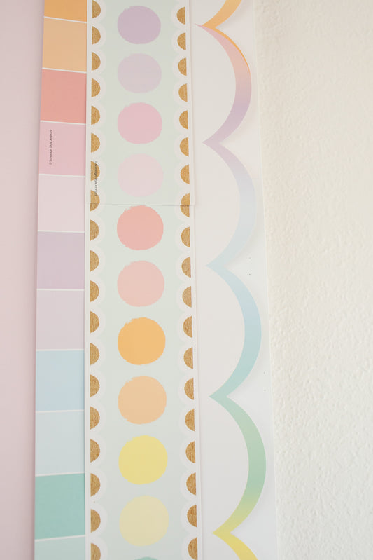 Mint Marker Dots Bulletin Board Border | A Year In Pastel