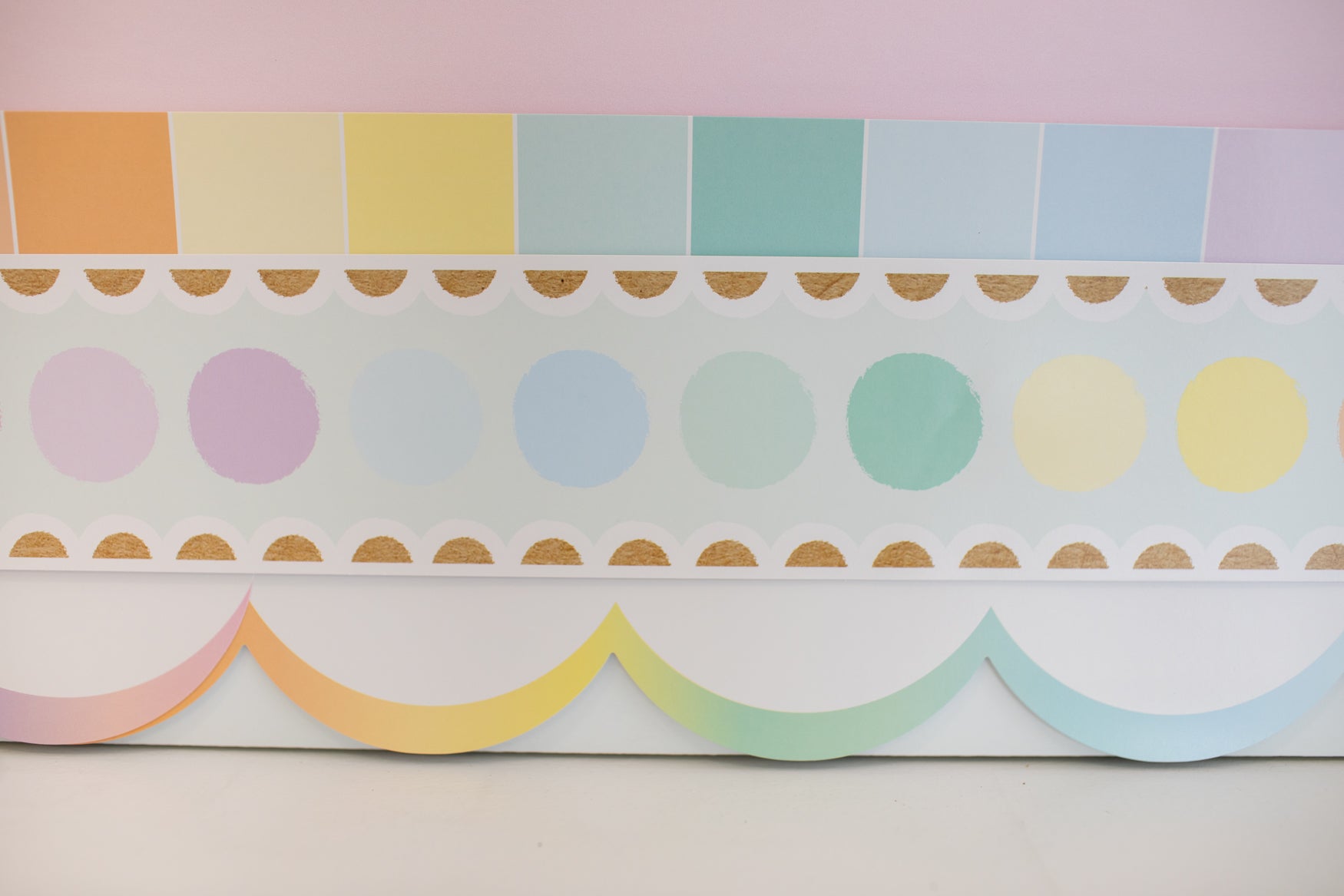 Mint Marker Dots Bulletin Board Border | A Year In Pastel