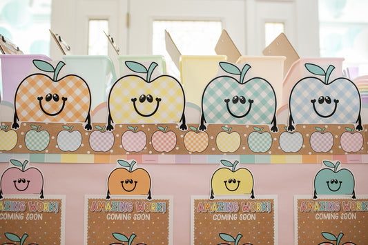 Printable Apple Topper Cutouts | A Year In Pastel