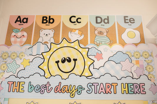 The Best Day Starts Here Sun Door Topper | A Year In Pastel