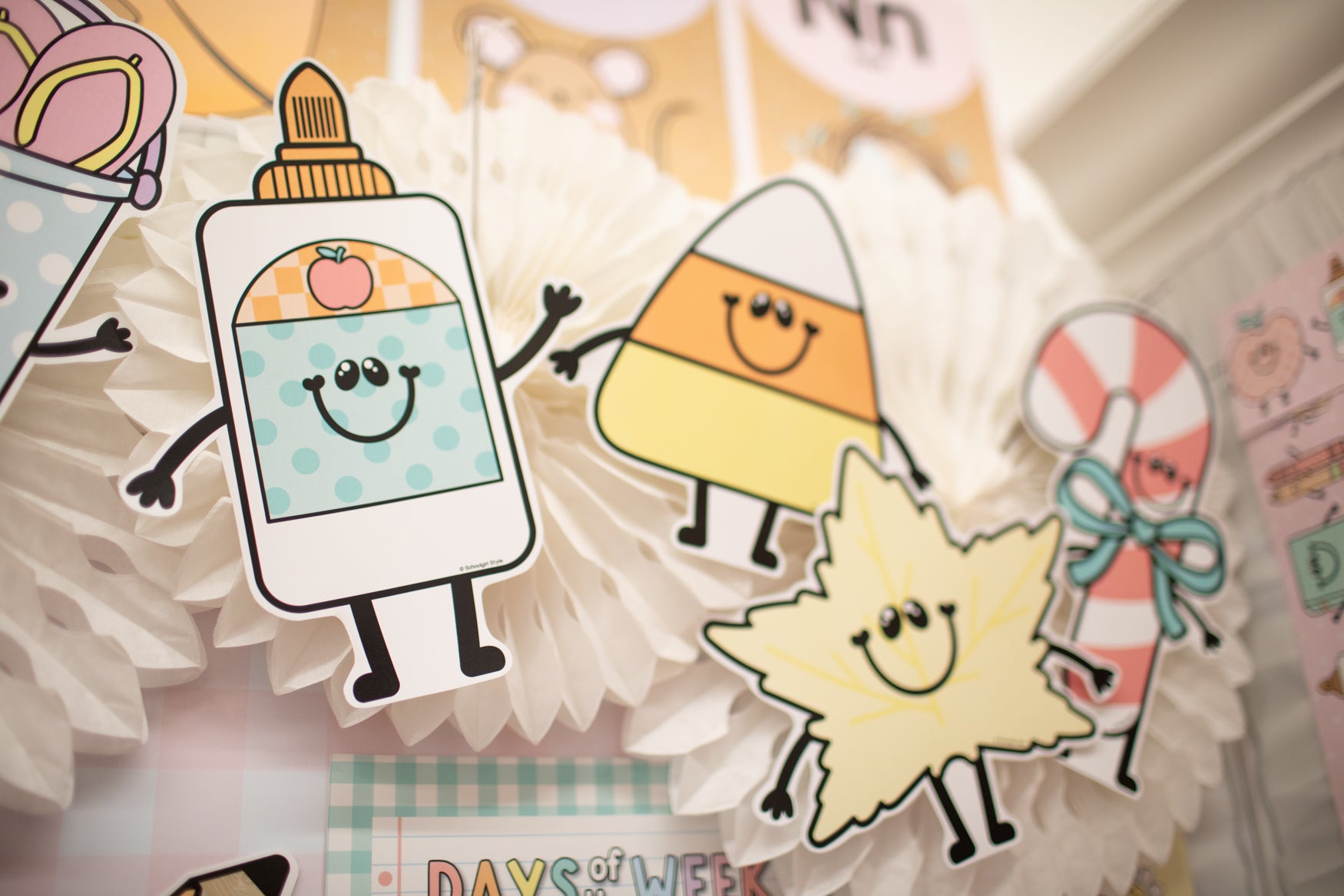 Printable Seasonal Characters Cutouts | A Year In Pastel