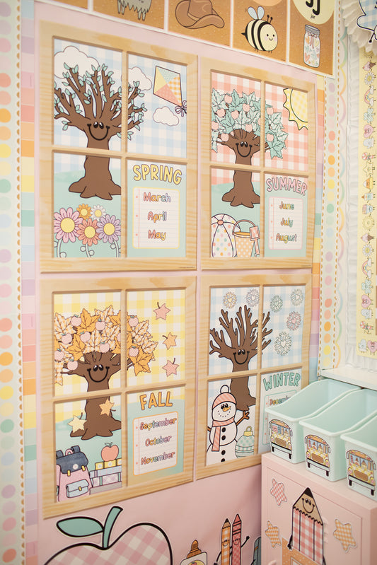 Pastel Seasonal Classroom Posters