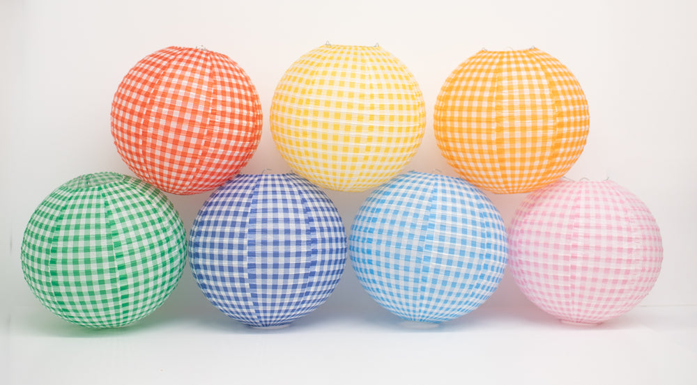 Gingham Lanterns 7 Pack | 90s Teacher