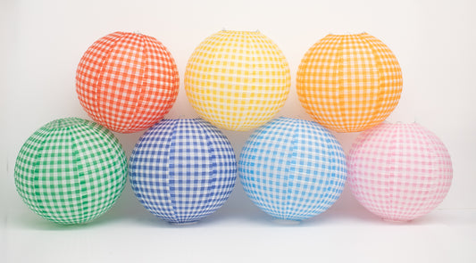 Gingham Lanterns 7 Pack | 90s Teacher