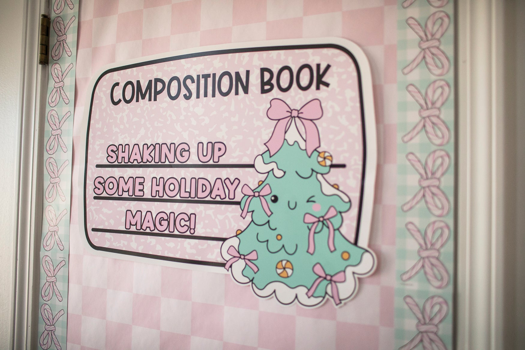 Christmas Pre-Printed Door Decor Bulletin Board Set 