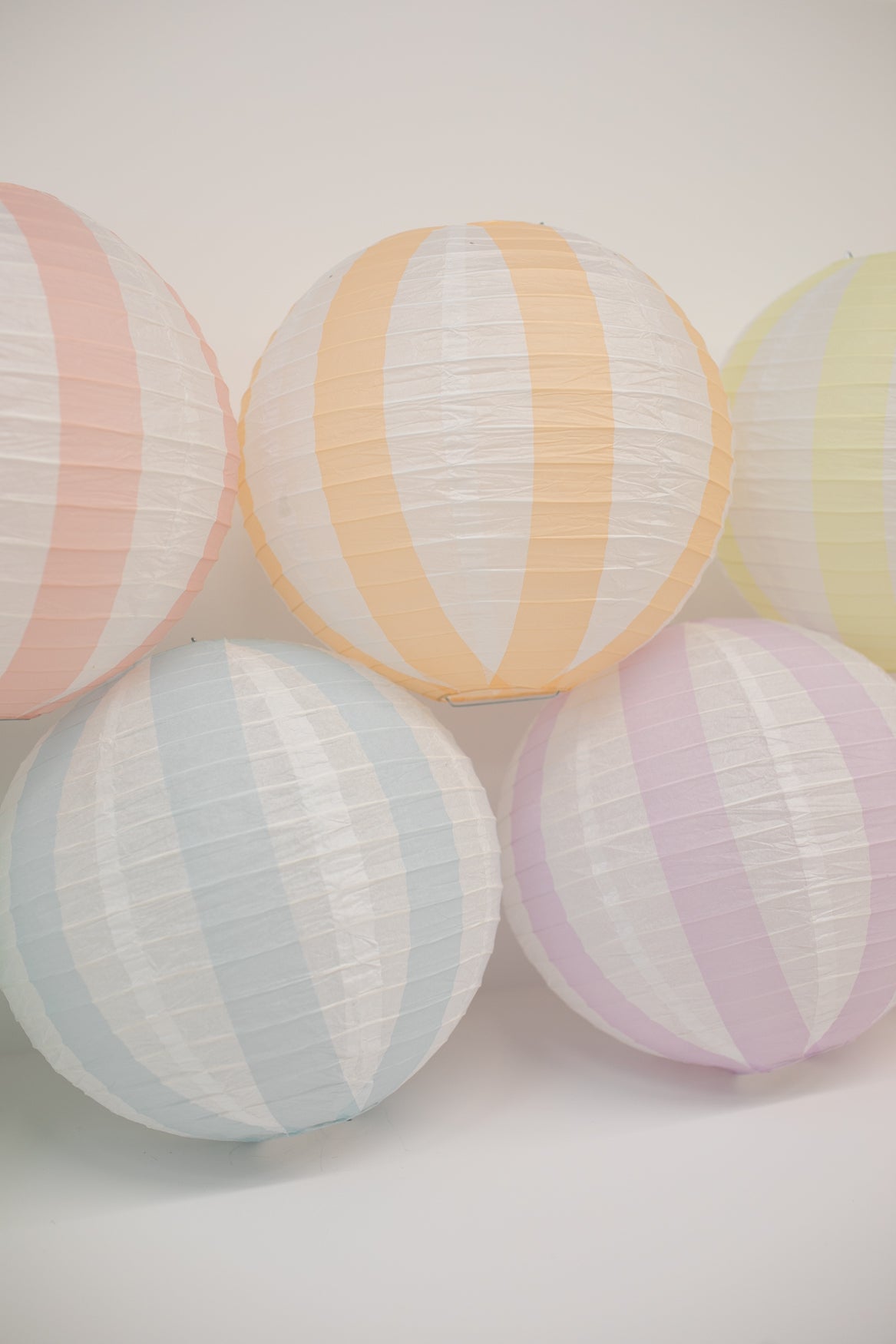 Striped Pastel Lantern 7 Pack | A Year In Pastel