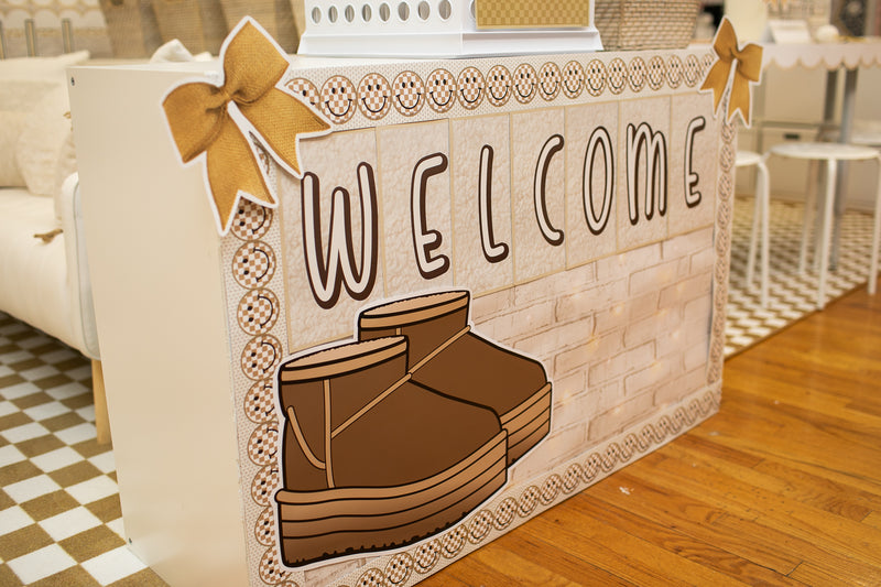 Classroom Welcome | Cozy | Printable Classroom Decor | Schoolgirl Style