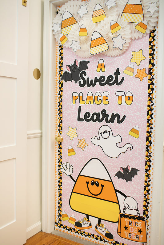 Halloween Door Decor and Border Bundle | 90s Teacher