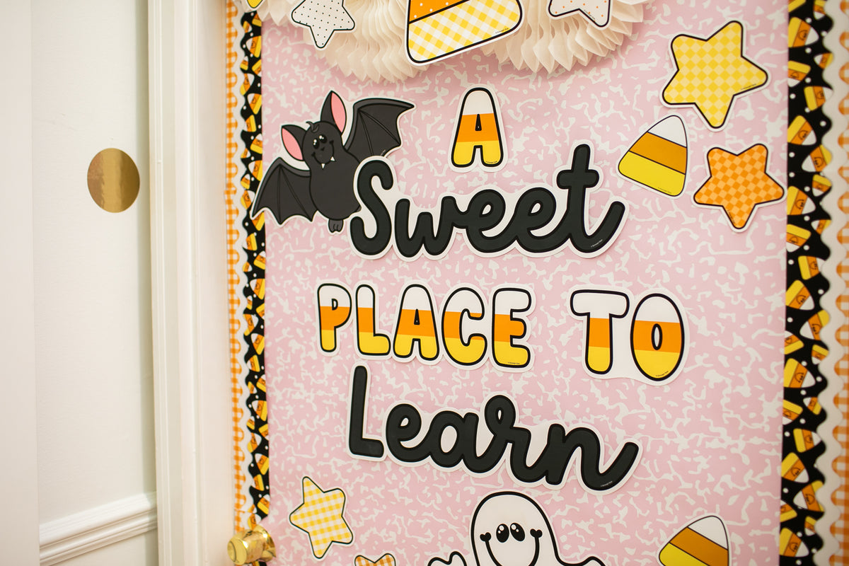 Halloween Door Decor and Border Bundle | 90s Teacher