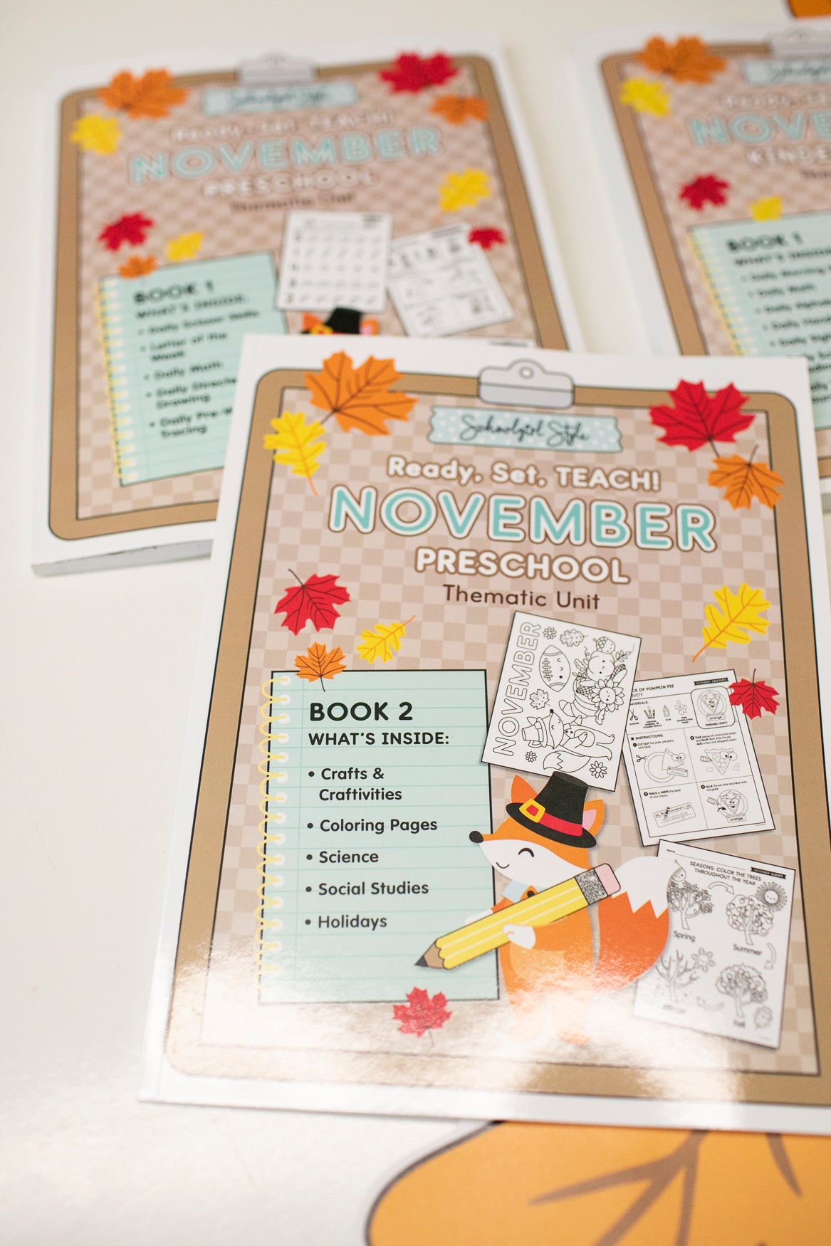 Preschool November Thematic Unit Bundle