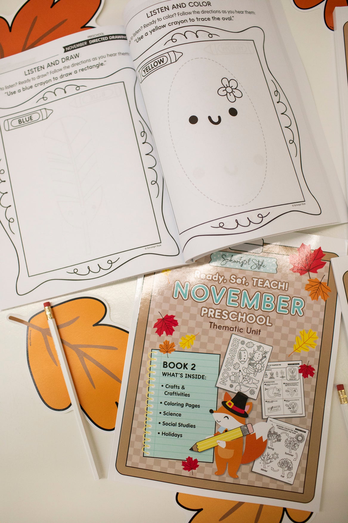 Preschool November Thematic Unit Bundle