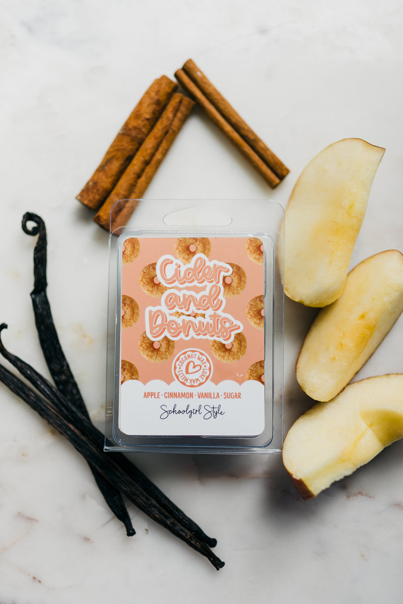 Wax Melts for the Classroom | Cider and Donuts | Apple Cinnamon Vanilla Sugar Scented Wax Melts | Non-Toxic | Schoolgirl Style