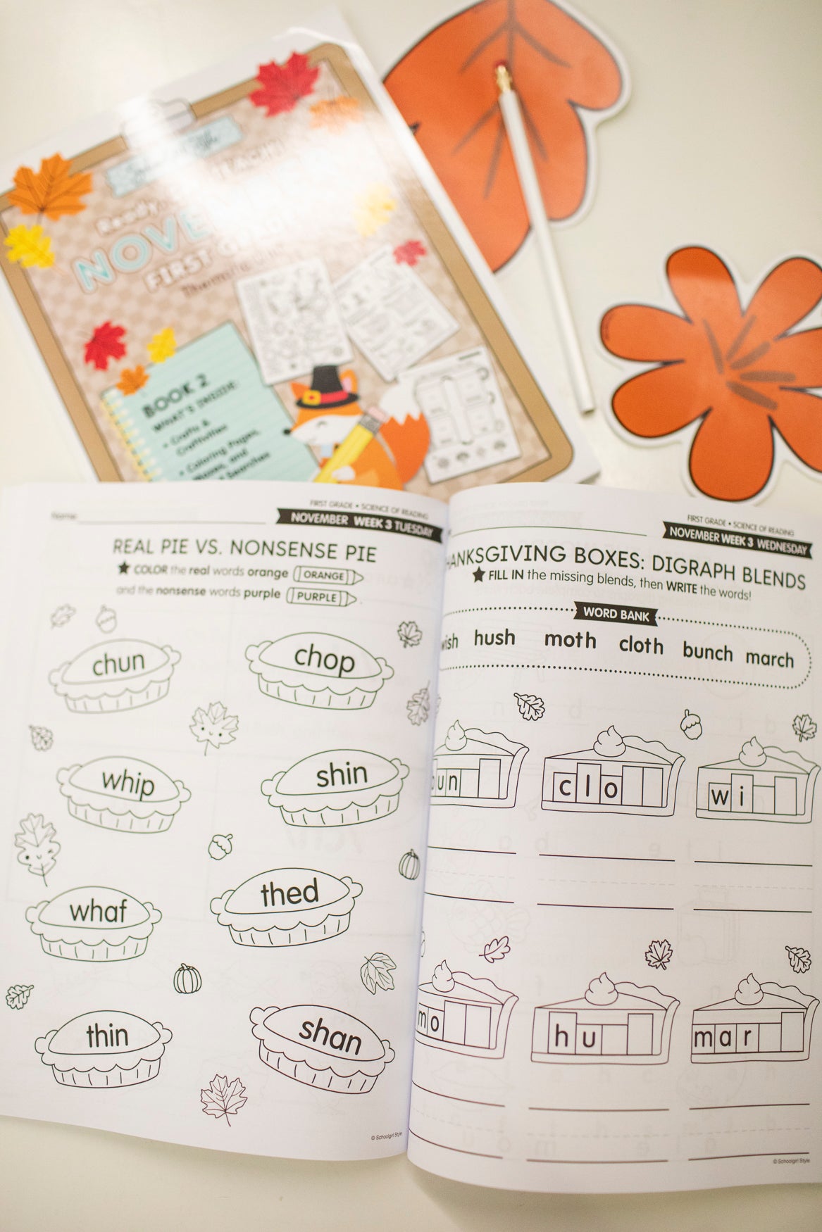 Ultimate First Grade November Thematic Unit Bundle