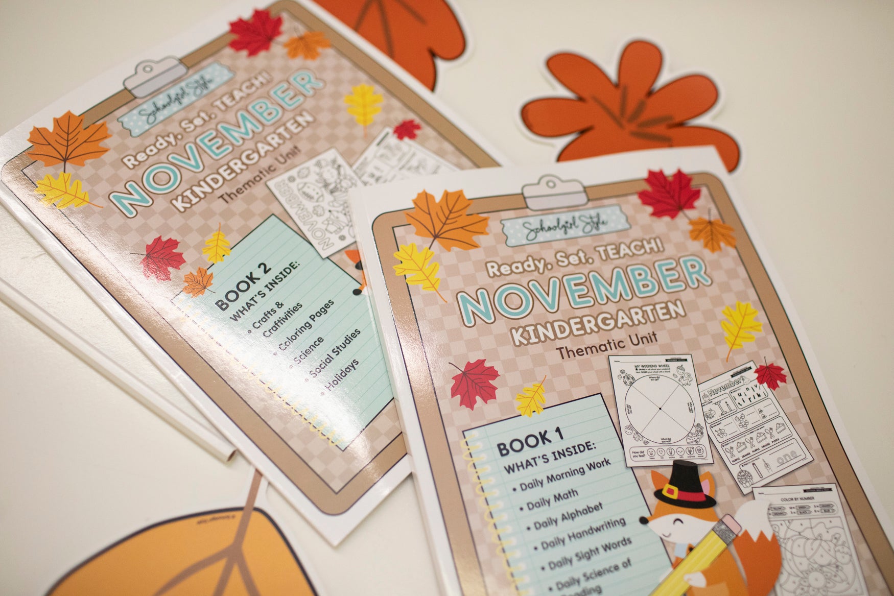  Kindergarten November Thematic Unit Bundle