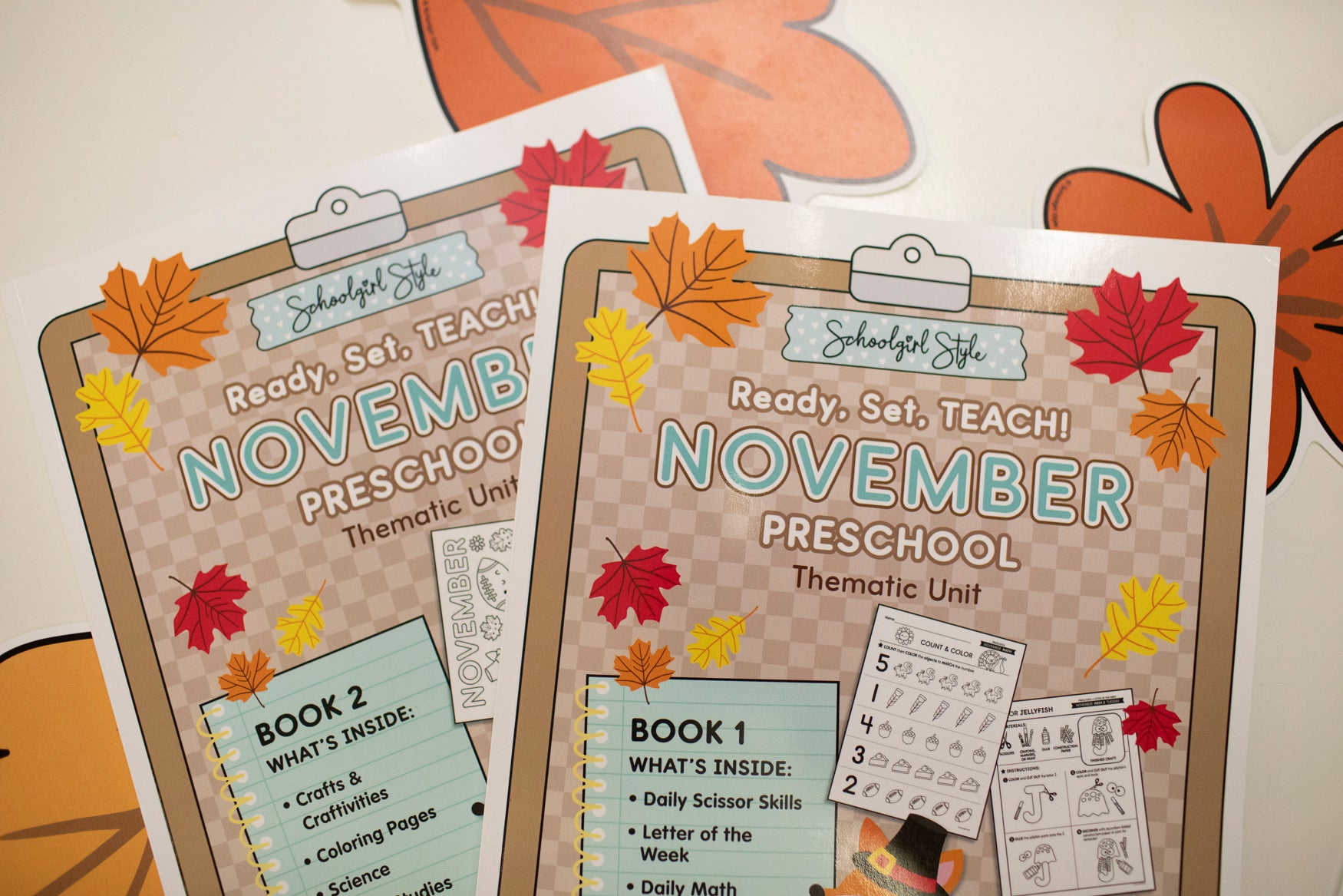 Preschool November Thematic Unit Bundle