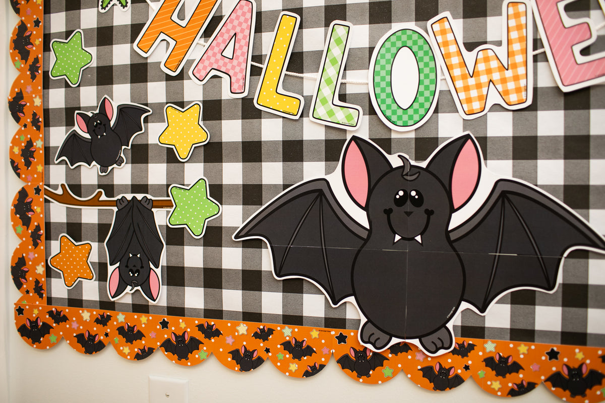 Printable Pastel Halloween Bat Jumbo Cutout