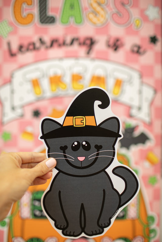 Printable Halloween Cats Cutouts | 90s Teacher