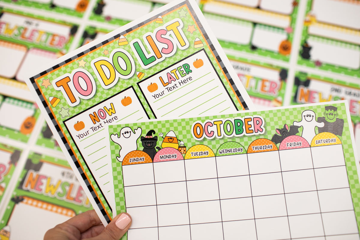 Ultimate Halloween Pre-Printed and Printable Classroom Decor Bundle | 90s Teacher