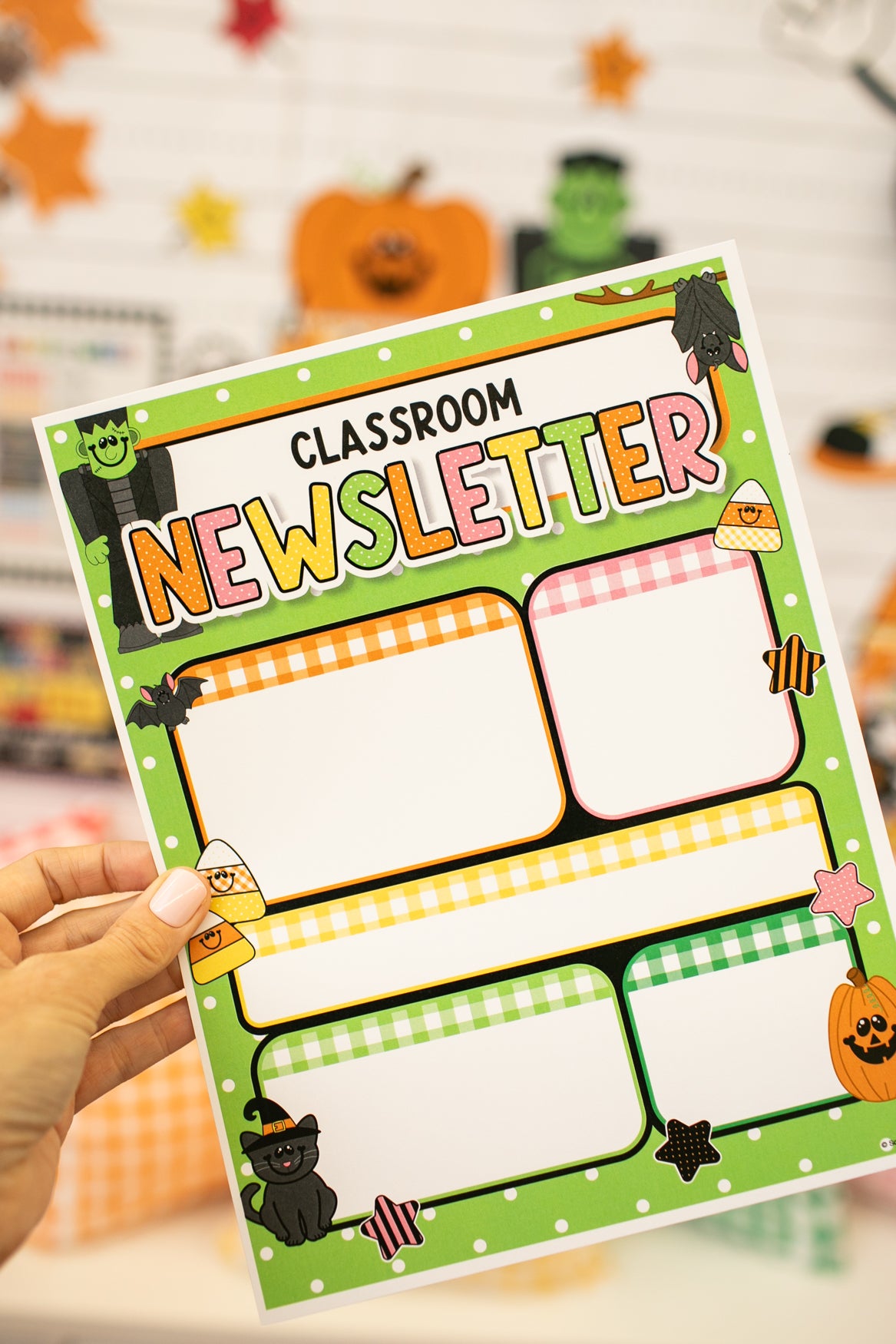 Printable Halloween Newsletters and Calendars | 90s Teacher