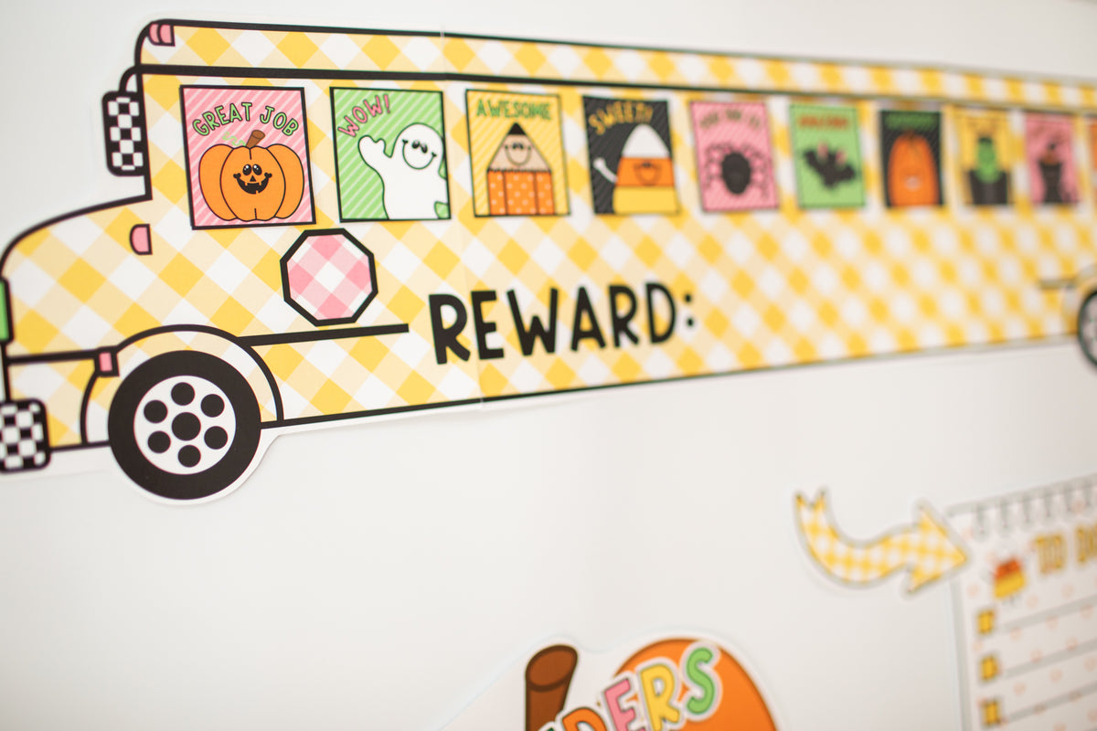 Printable Halloween October Whiteboard Kit | 90s Teacher