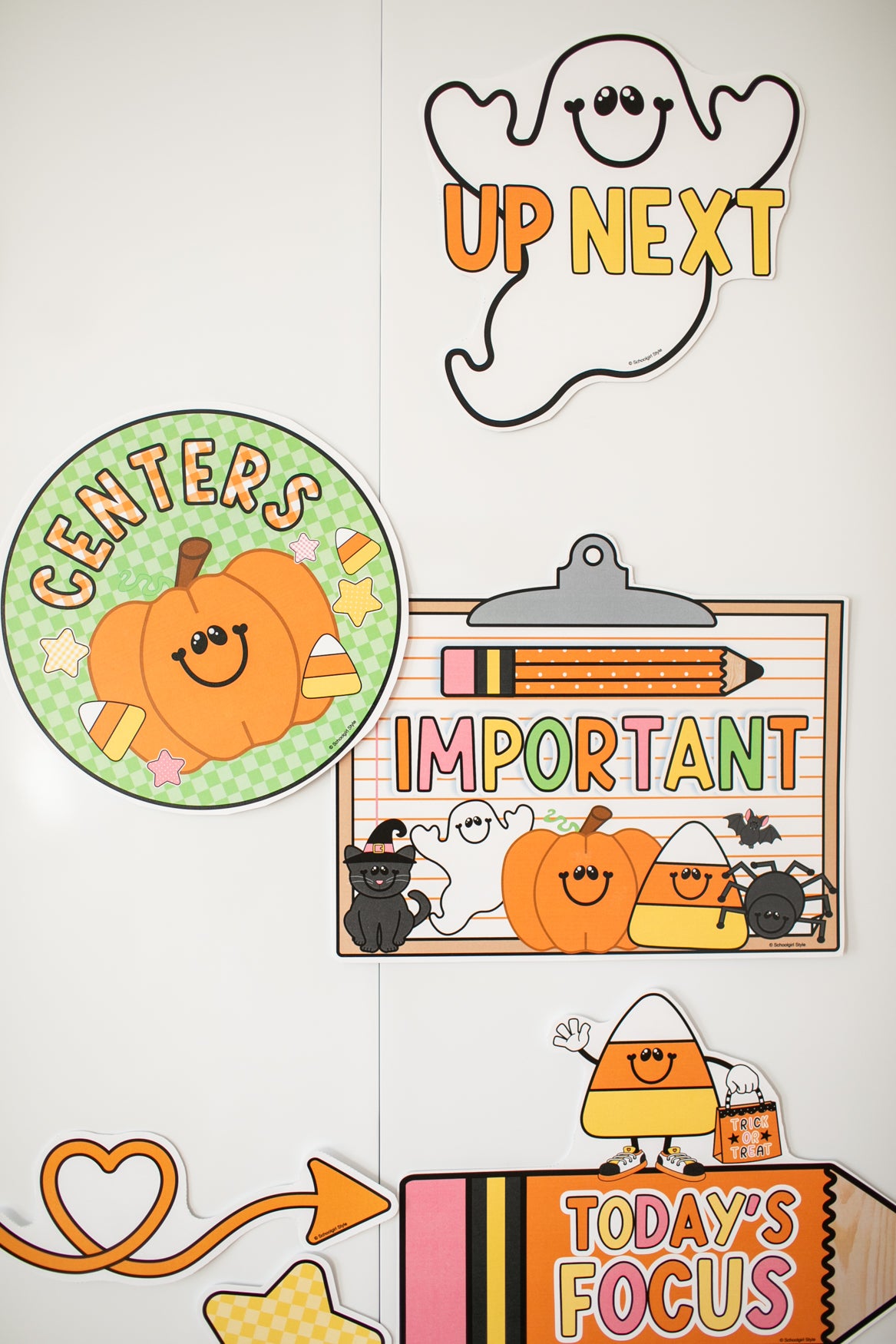 Printable Halloween October Whiteboard Kit | 90s Teacher