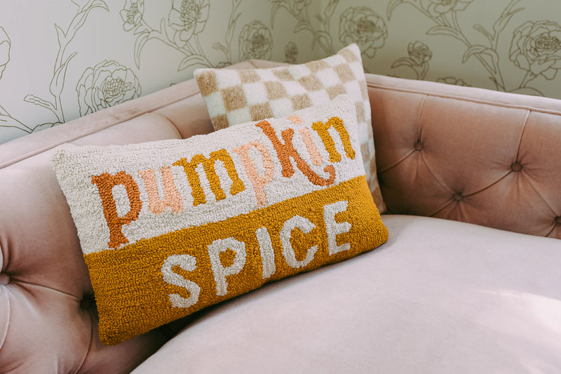 Pumpkin Spice Pillow │ Fall Home Decor │ Schoolgirl Style