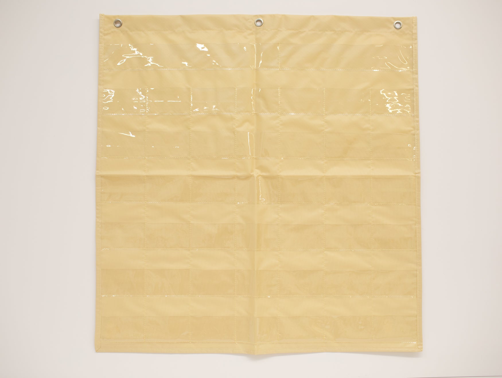 Butter Yellow Pocket Chart – 44 Pockets | Classroom Calendar for Teachers